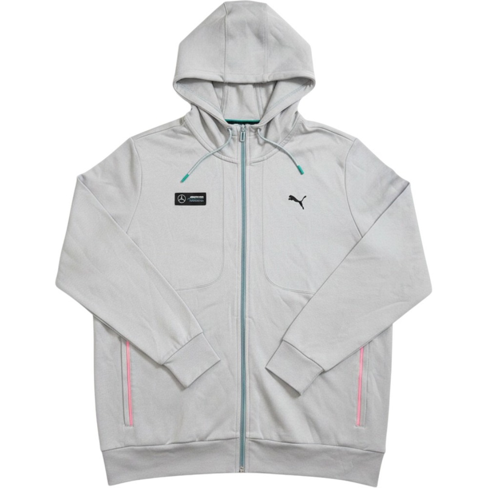 NWT Puma Mercedes AMG Petronas F1 Team Full Zip Hoodie Grey Mens XXL 538440-02